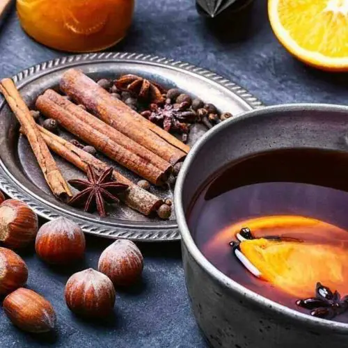 Christmas syrup mulled wine