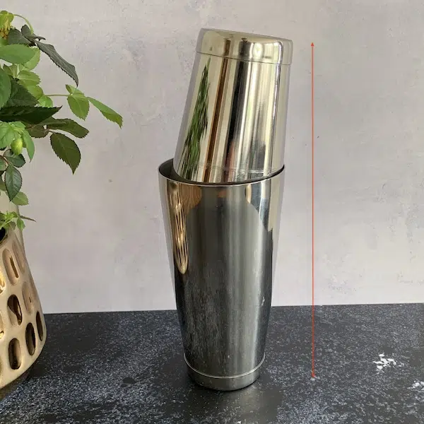 aligned & sealed Tin on Tin shaker