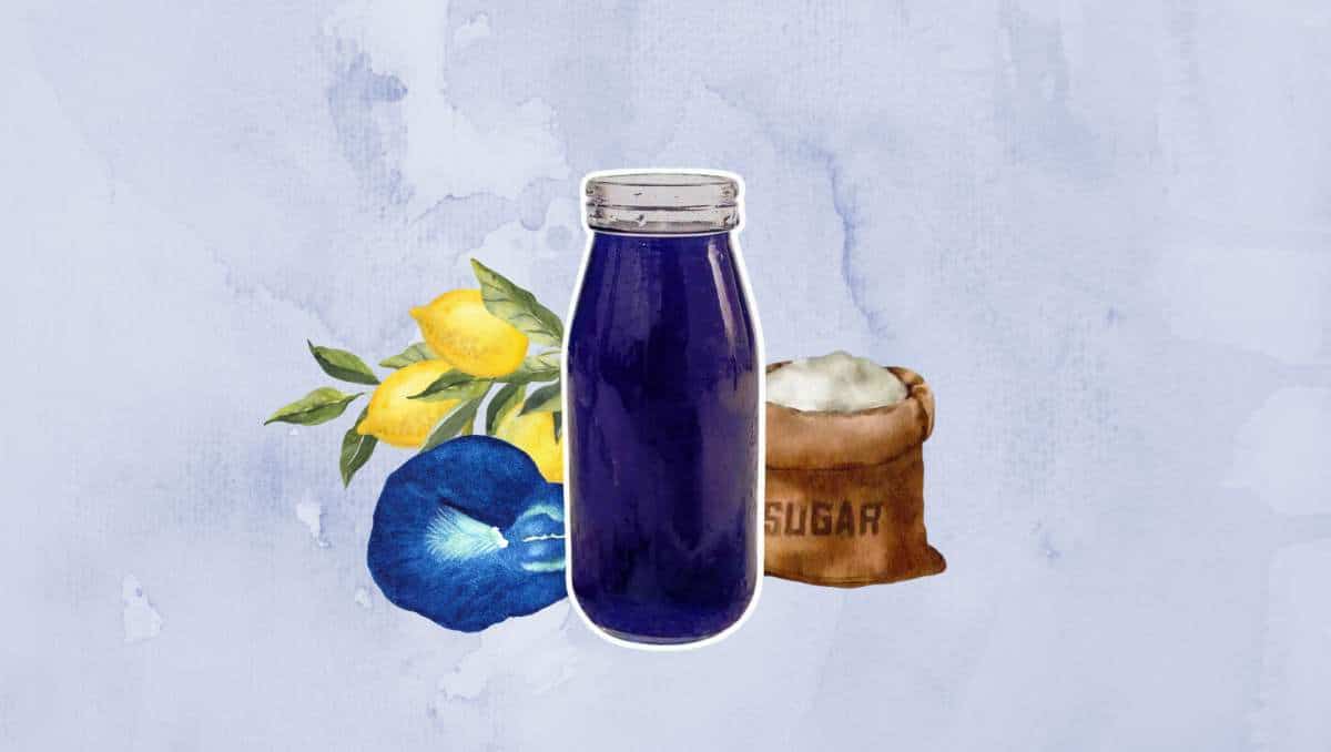 Butterfly pea syrup recipe