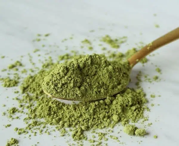 Matcha for dusting cocktail glasses