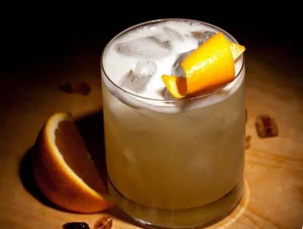 Rum Sour Cocktail served in Old Fashioned glass
