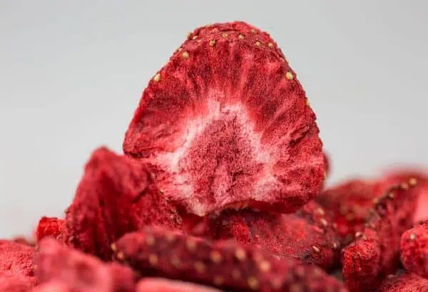 dried strawberries for dusting cocktail glasses