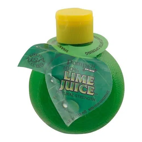 Bottled lime juice