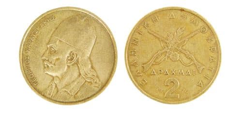 Origin dram greek drachma