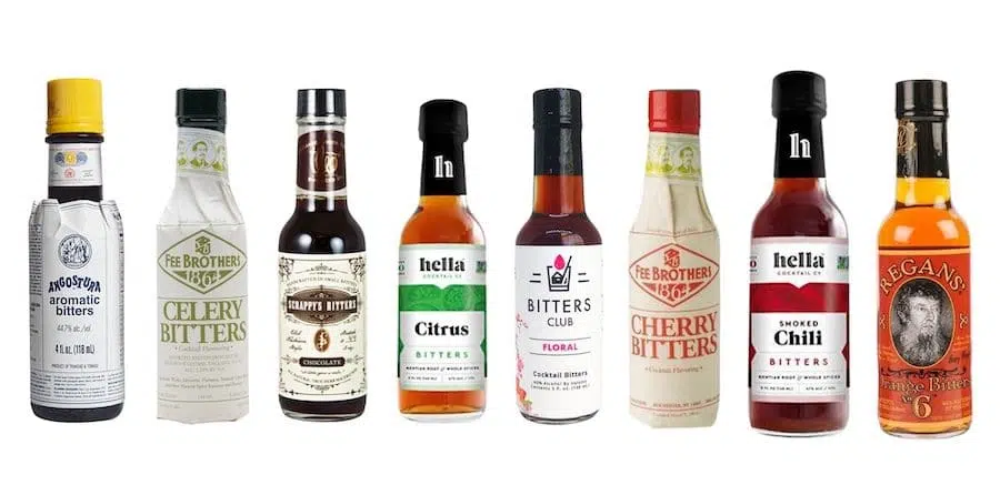 Selection of bitters aka cocktail bitters