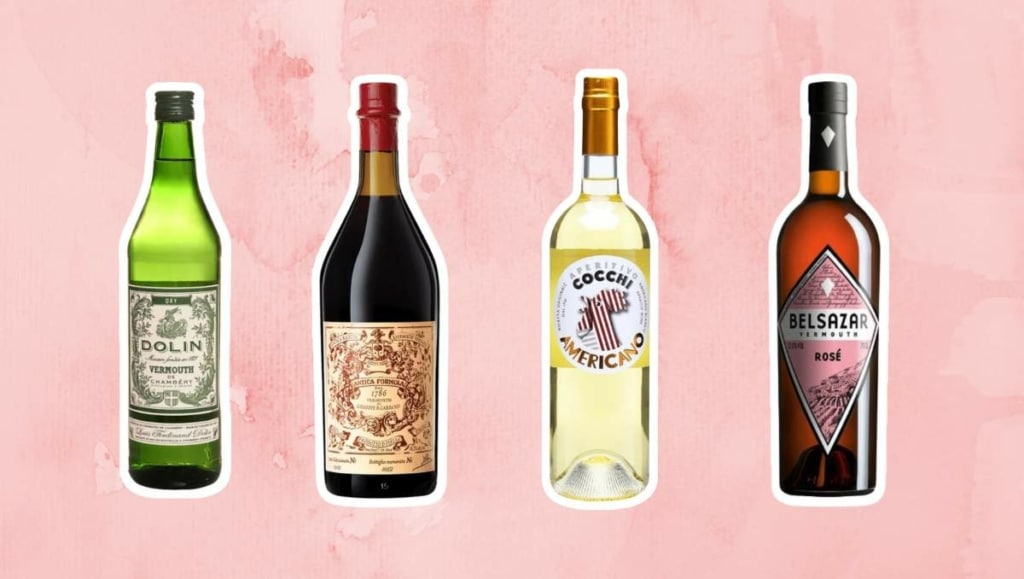 Different styles of vermouth