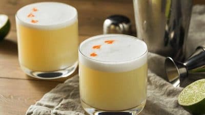 Whiskey Sour Cocktail and bitters
