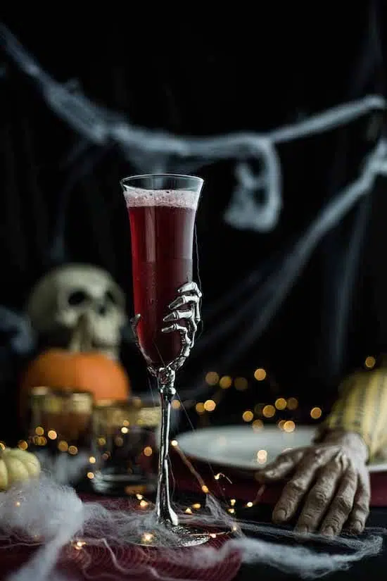 Bloody 75 cocktail