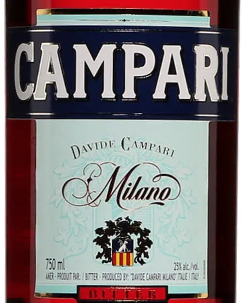 Campari label