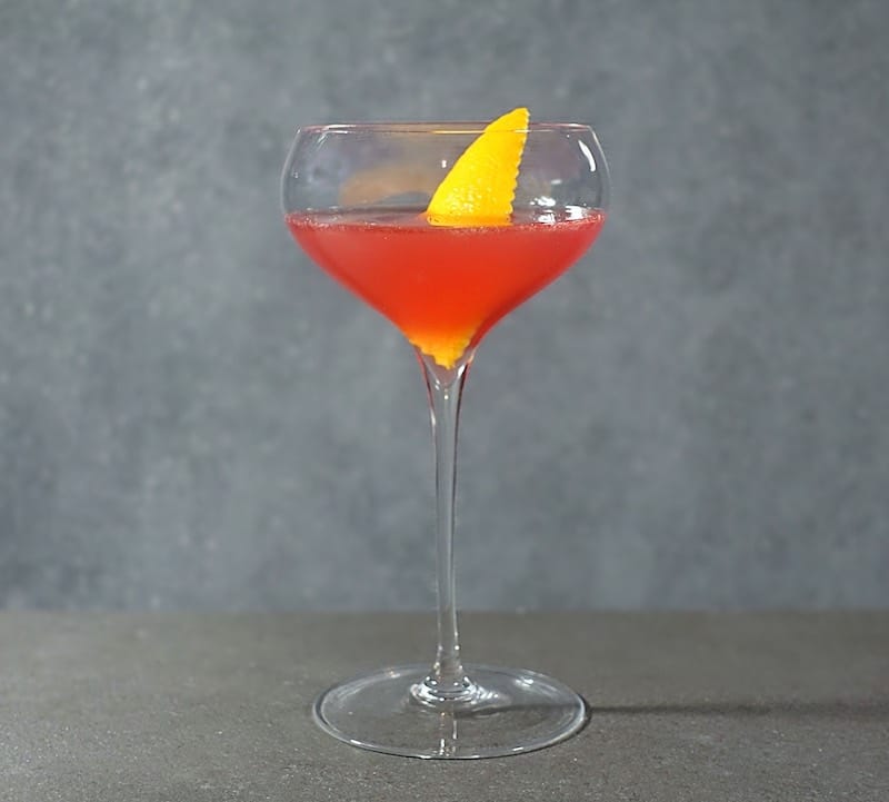 Monkey Gland Cocktail with Orange peel