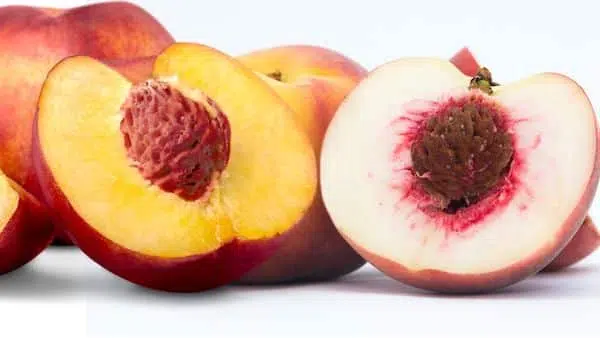 white peaches vs yellow peaches