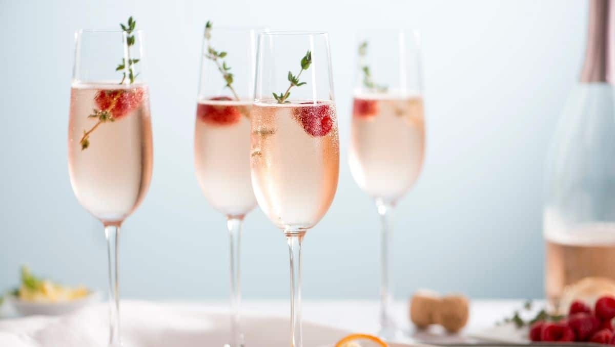 New Year's Eve cocktails with Champagne