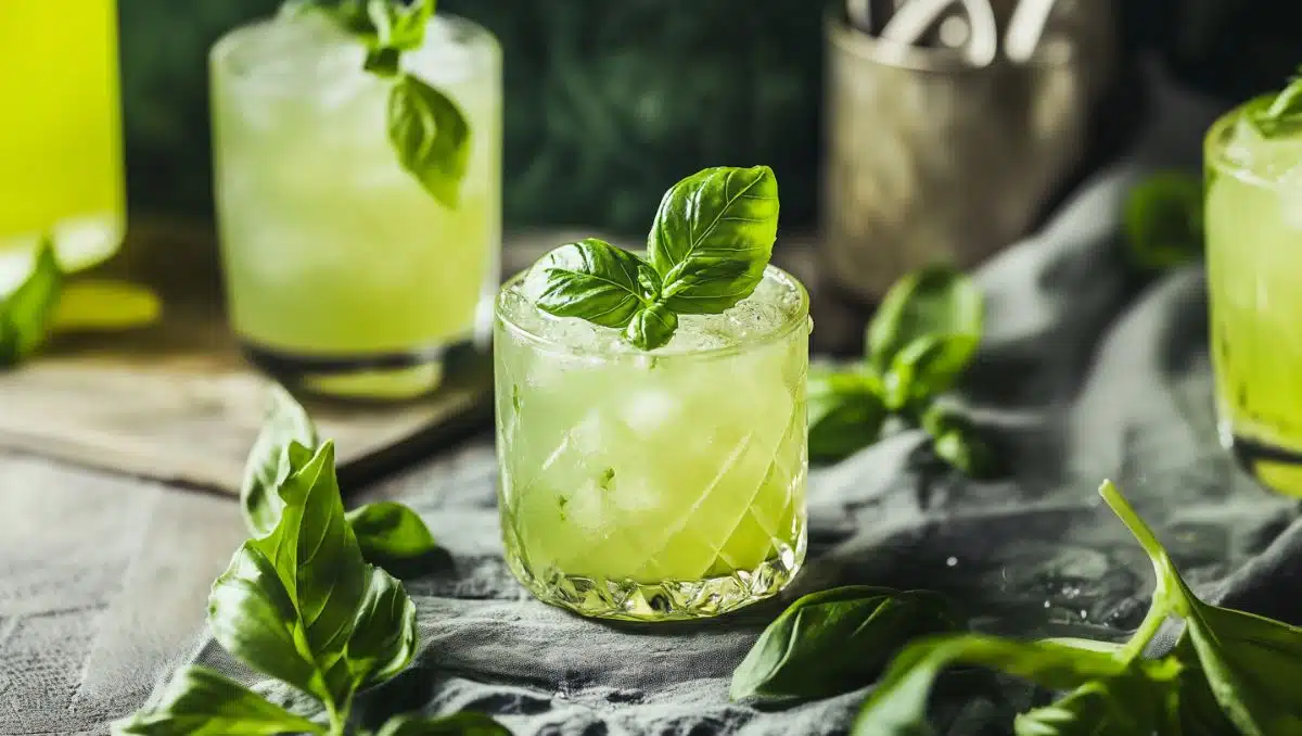Virgin Basil Smash as one of 5 low calorie Mocktails for Dry January