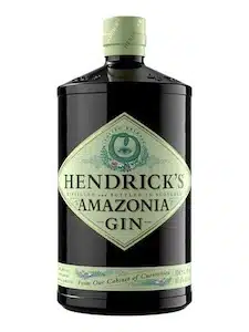 Hendrick's Amazonia Gin on white background