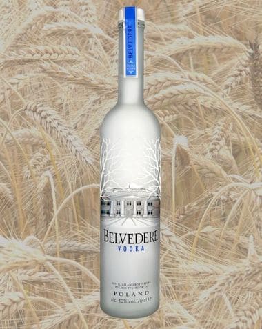 Vodka made from rye - Belvedere