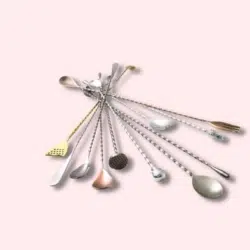 Different bar spoon types