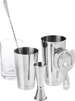 Best Cocktail Shaker set with mixing glass
