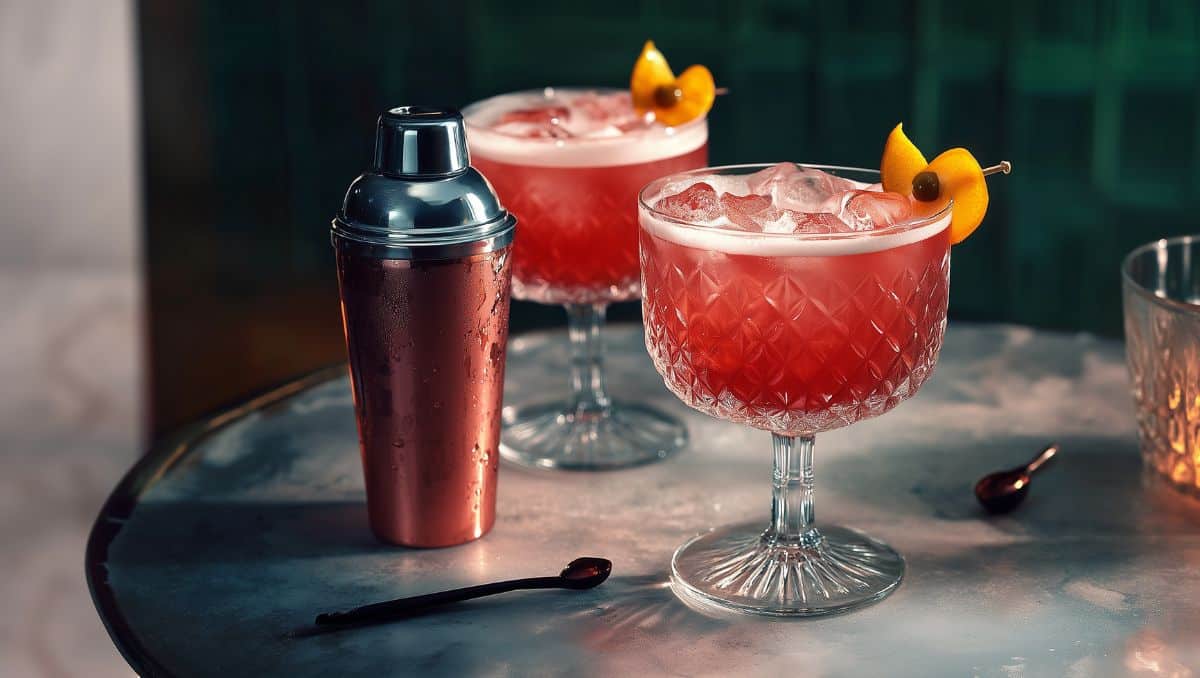 Cocktail Shaker alternative next to cocktails