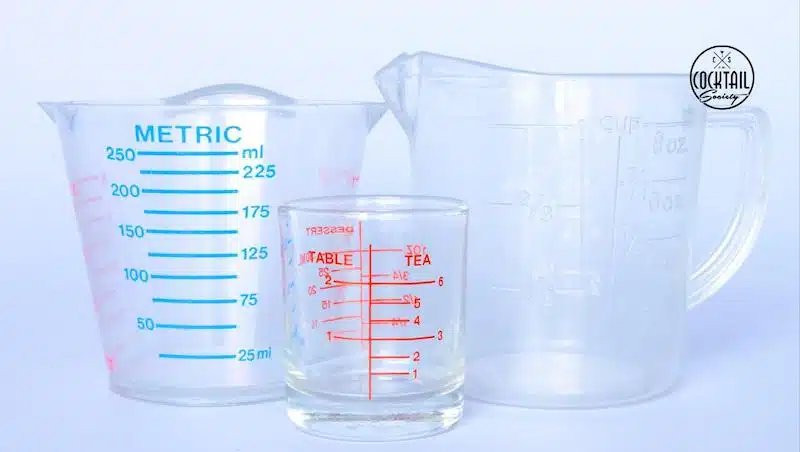 Measuring cups with different measurements