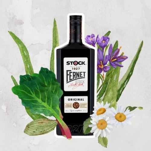 Fernet Stock with ingredients