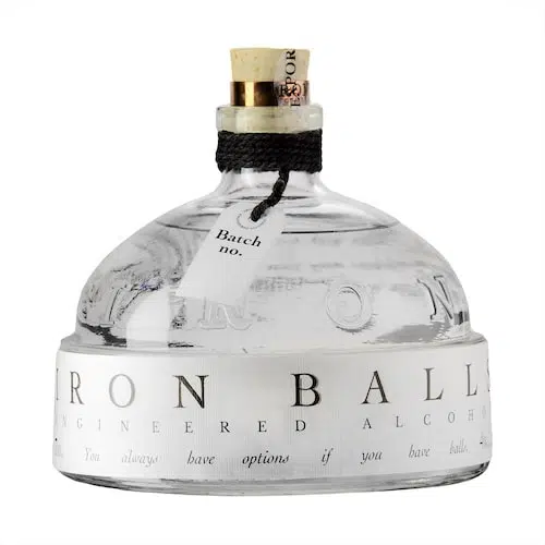 Iron Balls Gin bottle