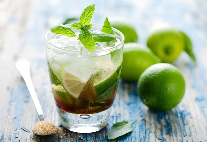 Mojito made with White Rum