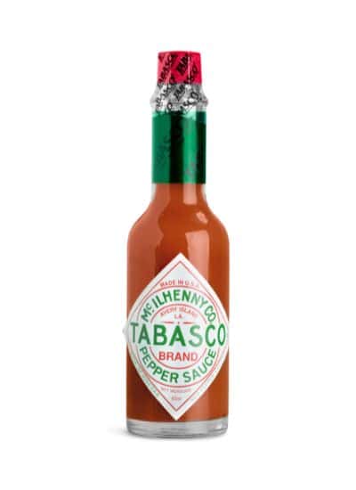 Tabasco sauce in bottle