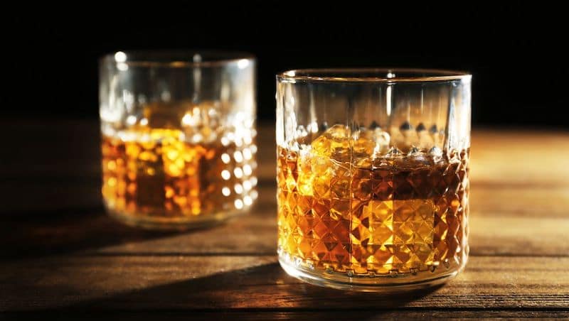 Two glasses of Scotch Whisky