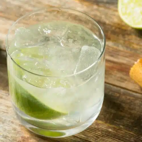 Ti' Punch cocktail with lime disc