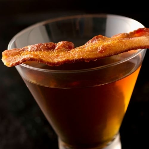 Bacon fat-washed Bourbon