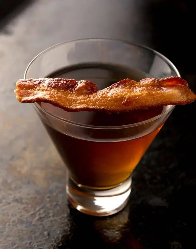 Bacon infused Bourbon