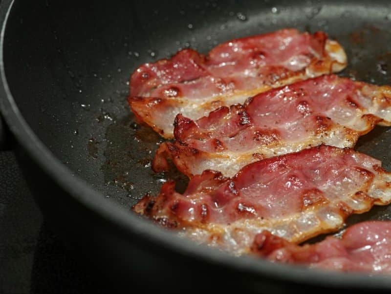 Pan fry bacon