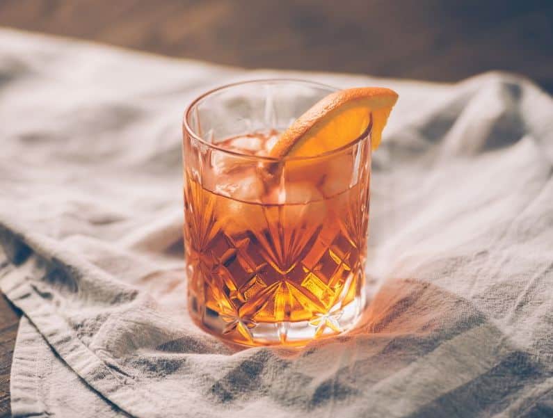 Maple Old Fashioned with orange