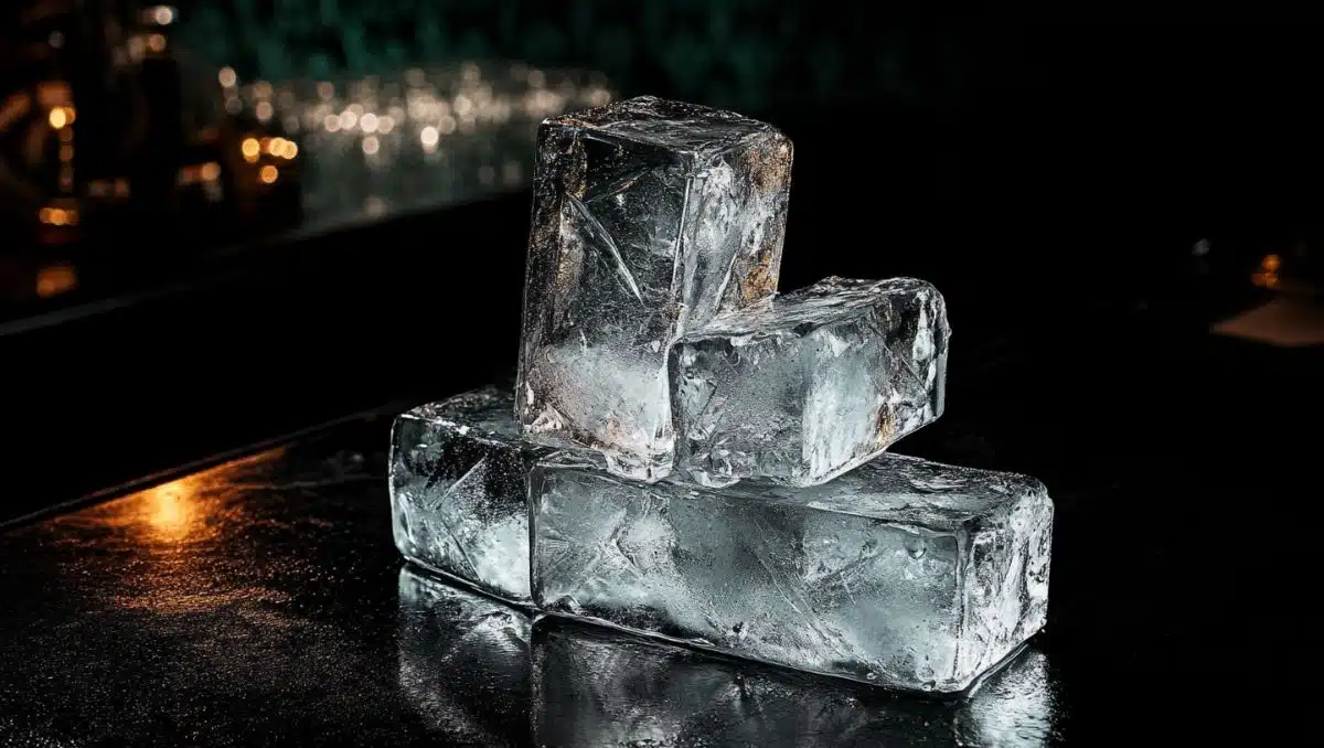 Collins ice sticks on bar counter