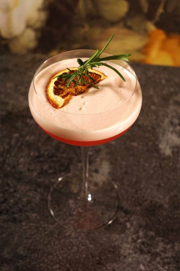 Aperol Sour with garnish