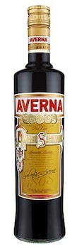 Amaro Averna bottle on white background