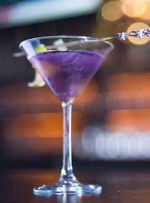Lavender Lemon Drop Vodka Cocktail