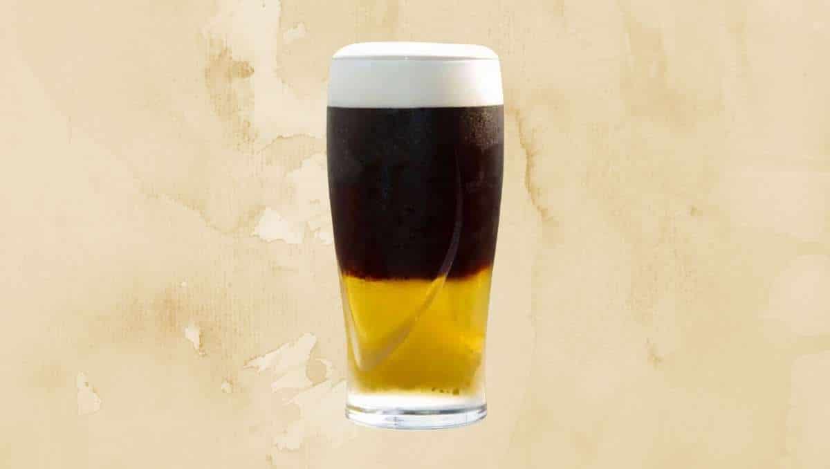 Black and Tan beer cocktail