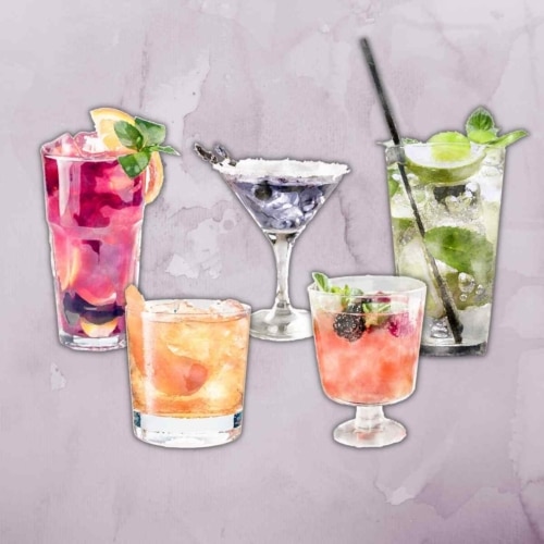 The 6 Different flavors in cocktails