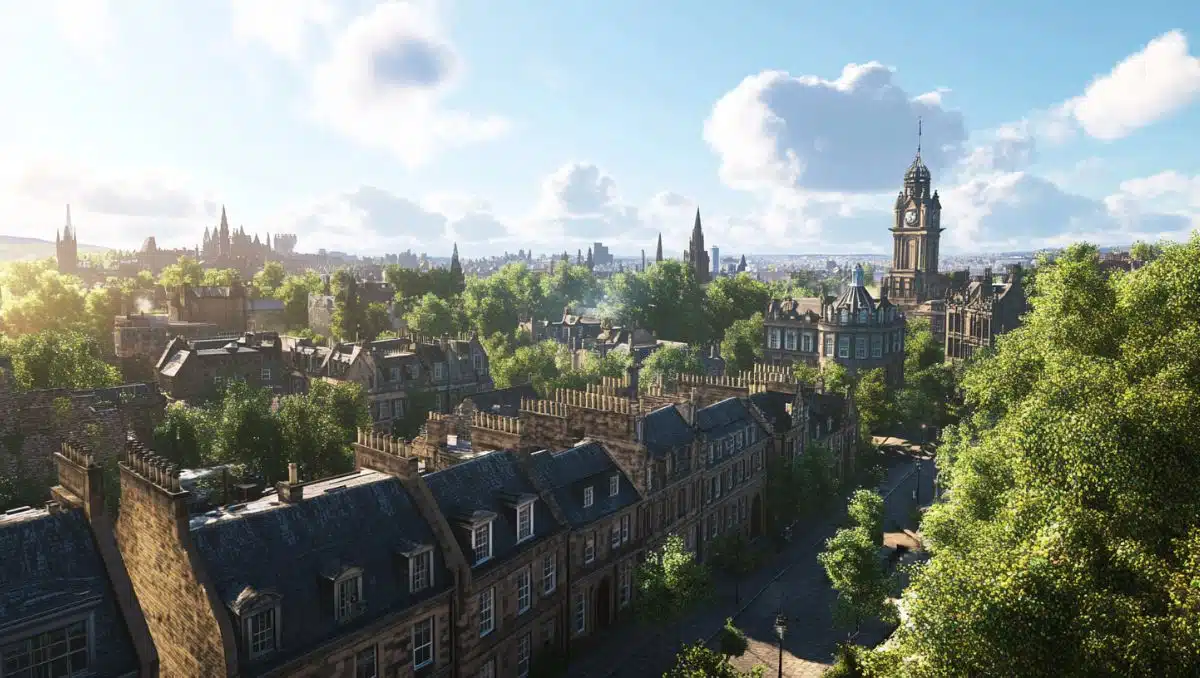 Cityscape image of Edinburgh for our Best cocktail bars Edinburgh article