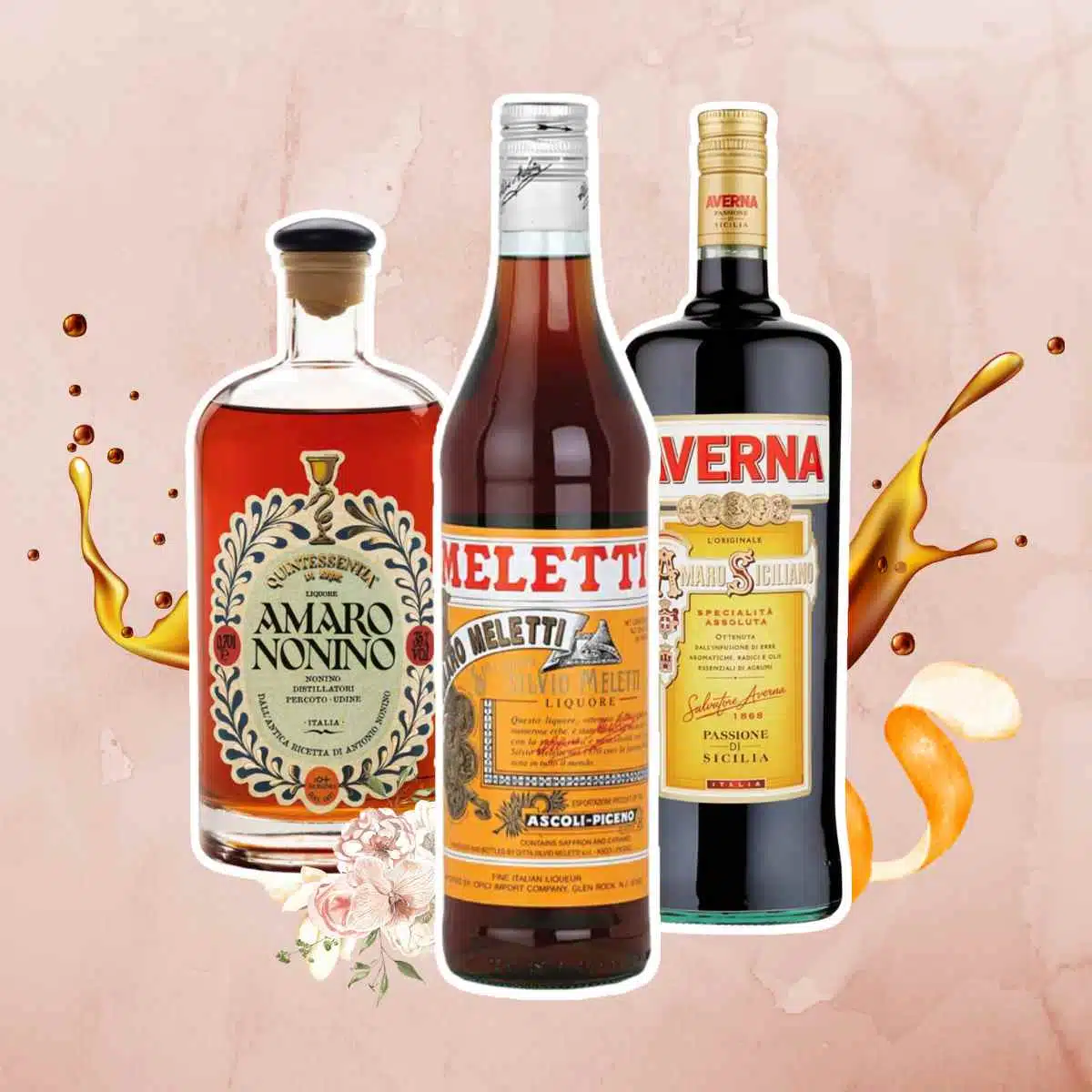 Best Amaro Montenegro substitutes bottles - Meletti, Nonino, and Averna