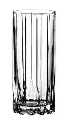 Highball glass Riedel on white background