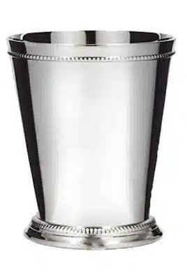 Julep cup on white background
