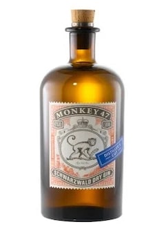 Monkey 47 Distiller's cut 2011 bottle on white background