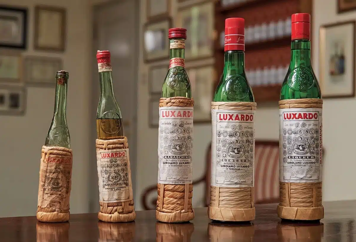 History of Maraschino Evolution of the bottles over time