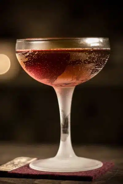 Spiced Rum Manhattan cocktail