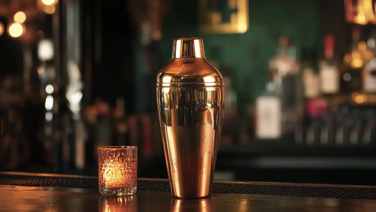 Cocktail shaker on bar counter - How To shake a cocktail with a cocktail shaker