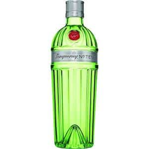 Tanqueray No Ten Gin bottle on white background