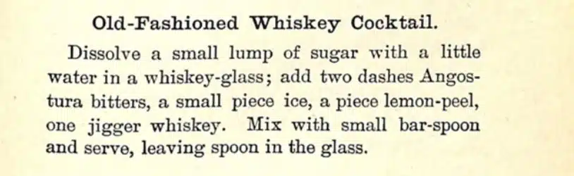 Modern Old Fashioned Recipe by Kappeler 1895