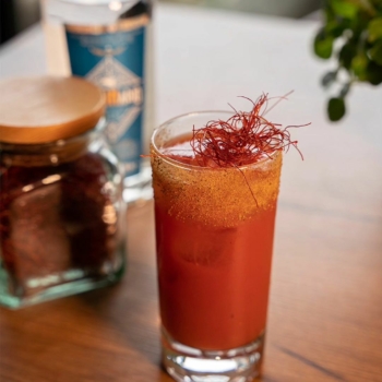 Bloody Mary with saffron